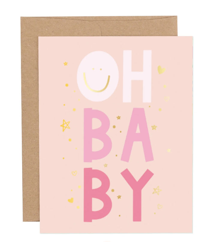 Callie Danielle Oh Baby Pink Card |  | Safari Ltd®