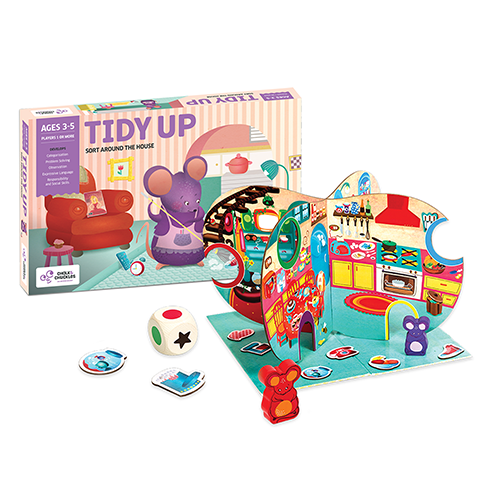 Chalk & Chuckles Tidy Up Matching & Sorting Game |  | Safari Ltd®