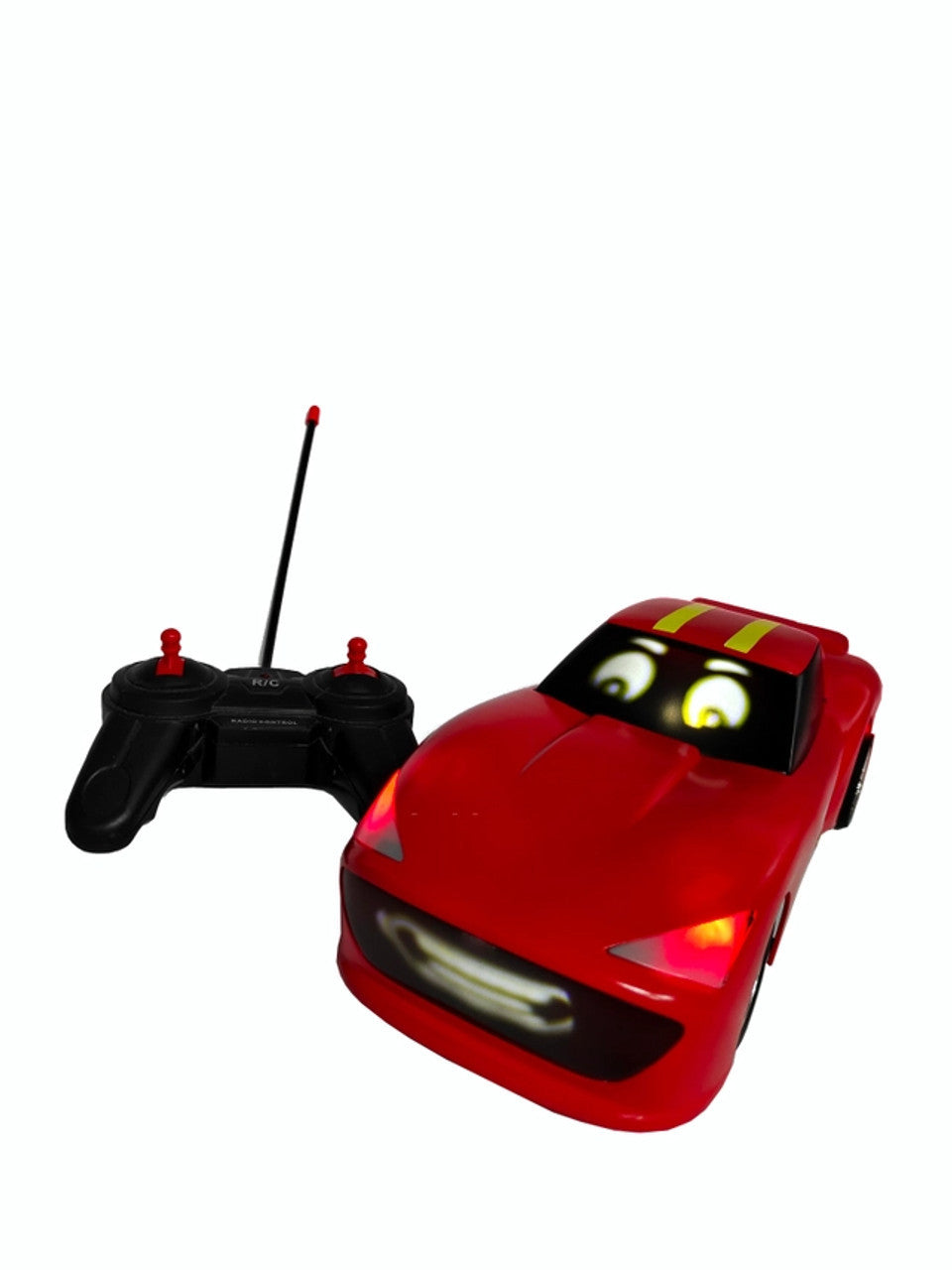 Animat3d Talking Animated RC Race Car with Built-in Projector & Speaker - RED