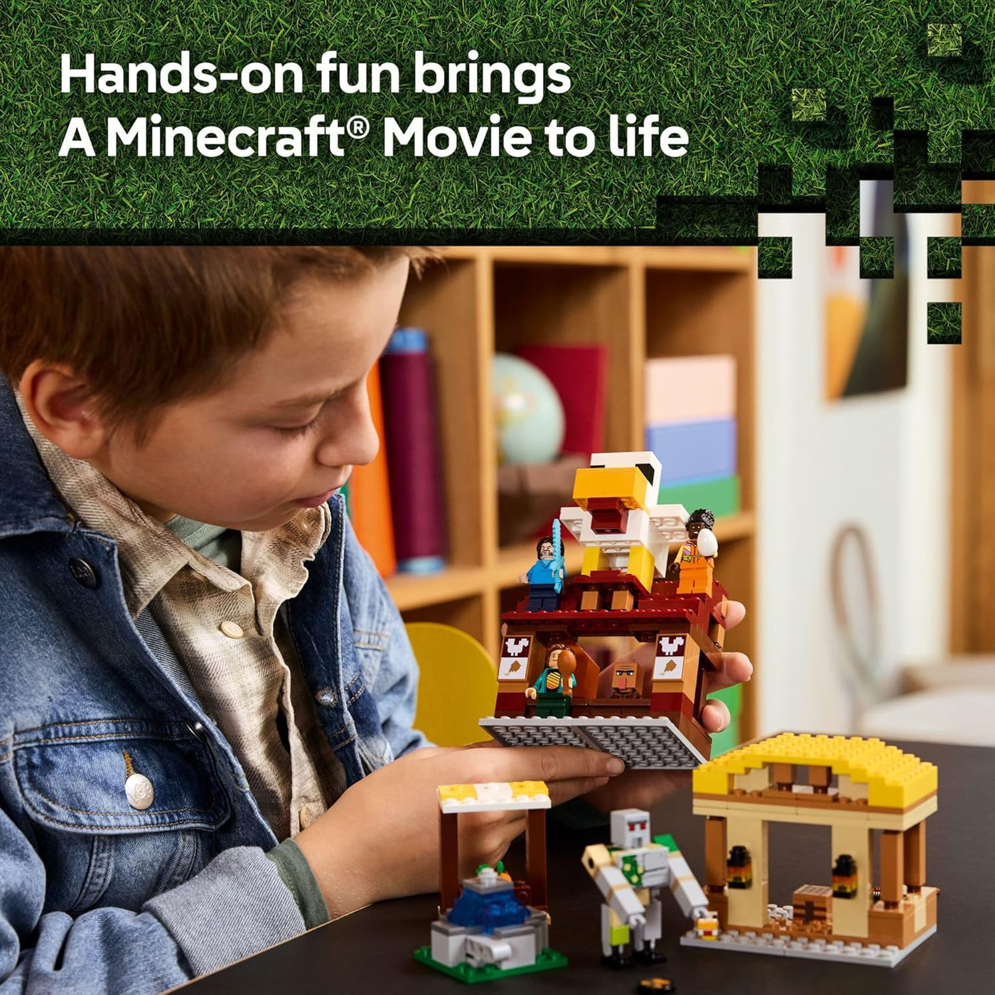 LEGO Minecraft - The Ghast Balloon Village Attack Building Set 21273 |  | Safari Ltd®