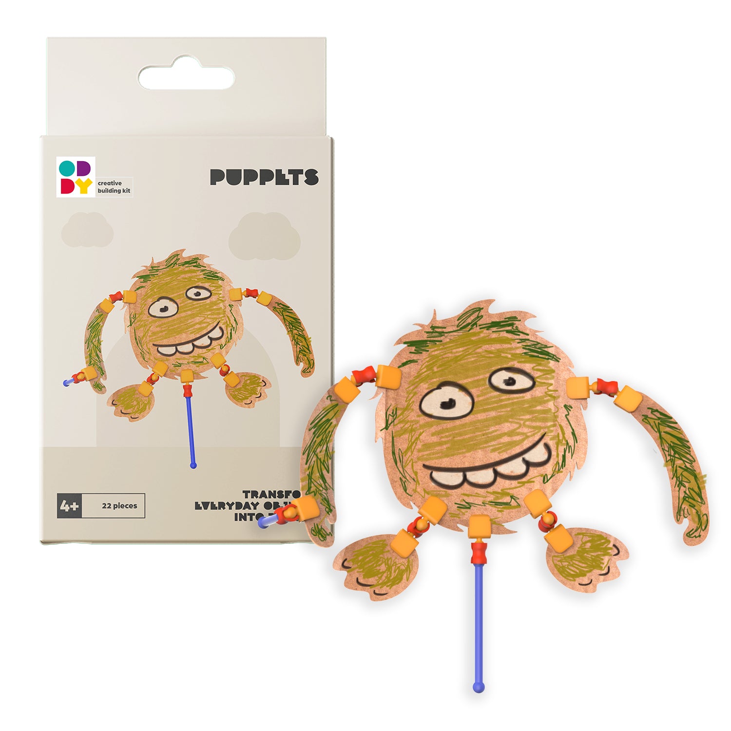 Oddy Mini Puppets 22 Piece Building Kit | Safari Ltd®