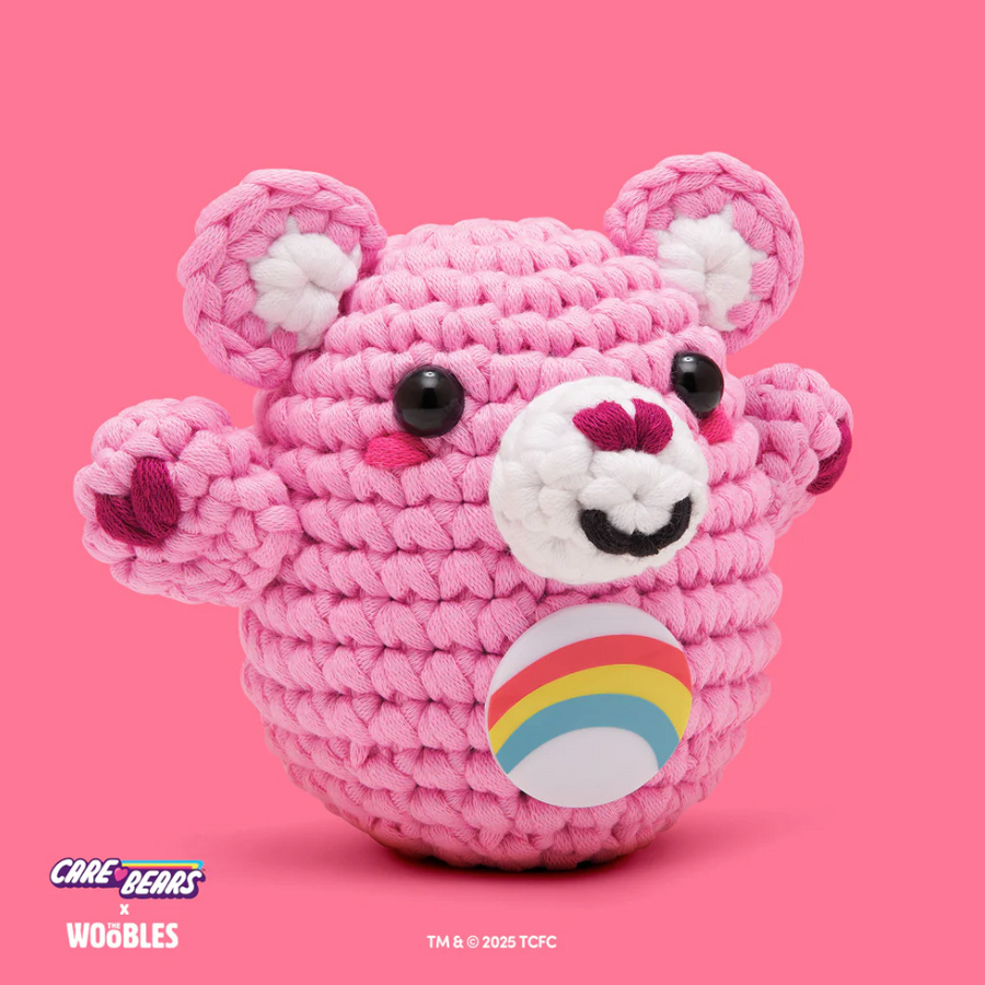 Care Bear Cheer Bear - Woobles Beginner Crochet Amigurumi Kit
