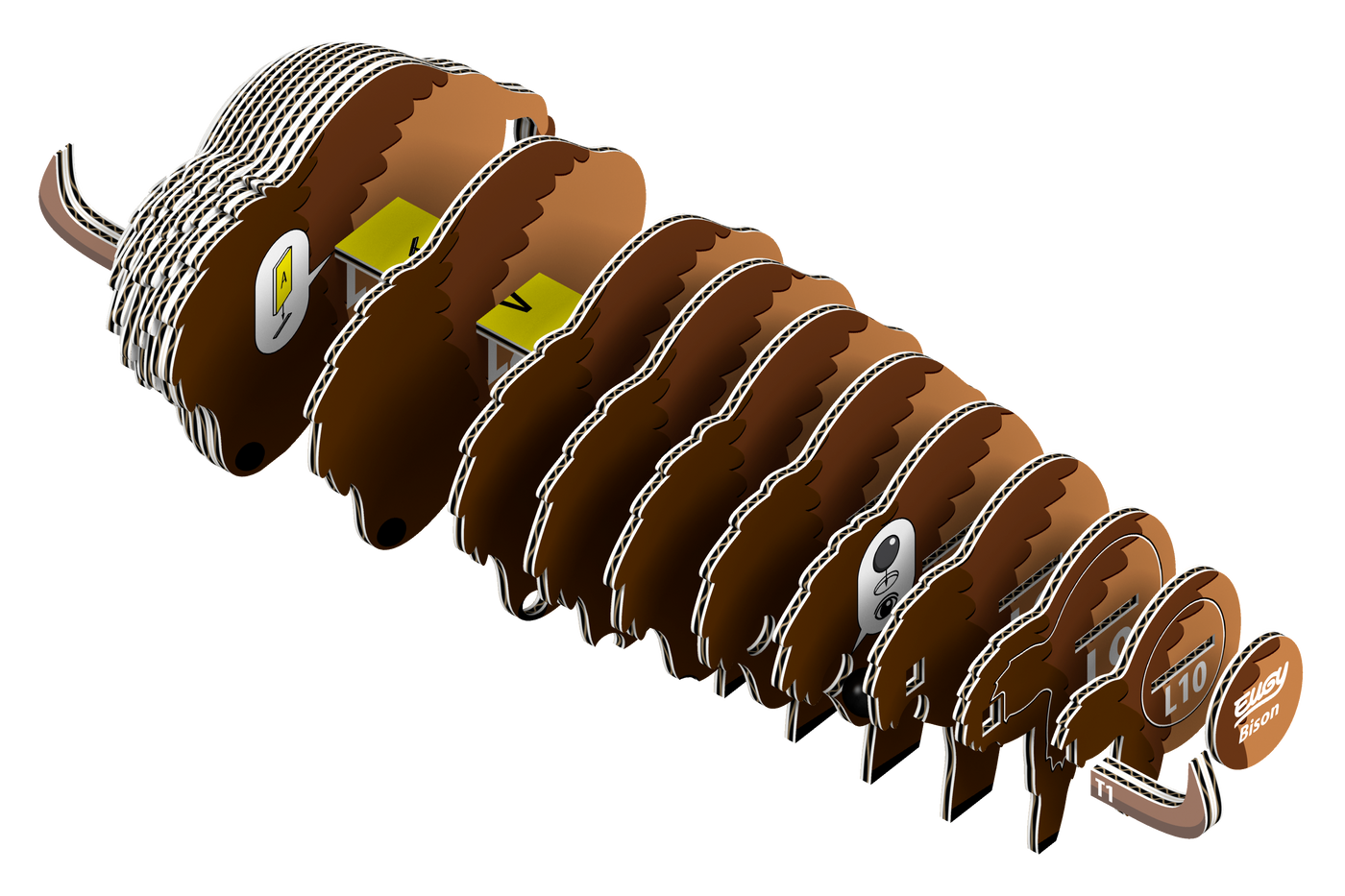 EUGY Bison 3D Puzzle | Eugy | Safari Ltd®