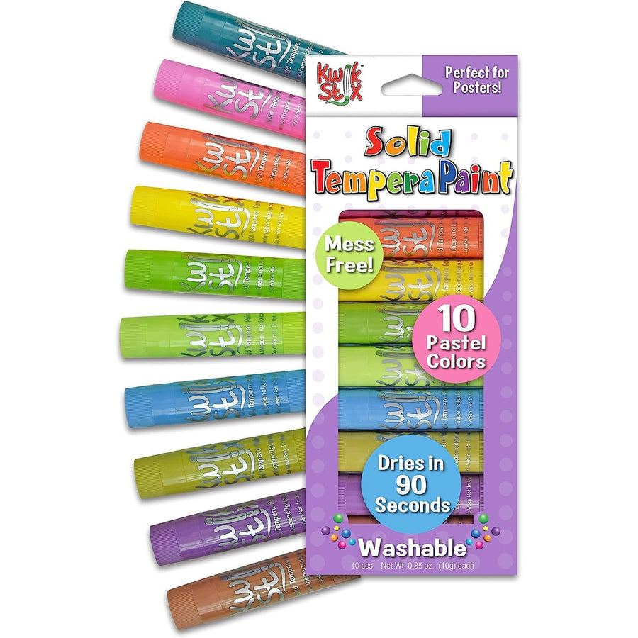 KwikStix Tempera Paint Pastel 10 colors | Arts & Crafts | Safari Ltd®