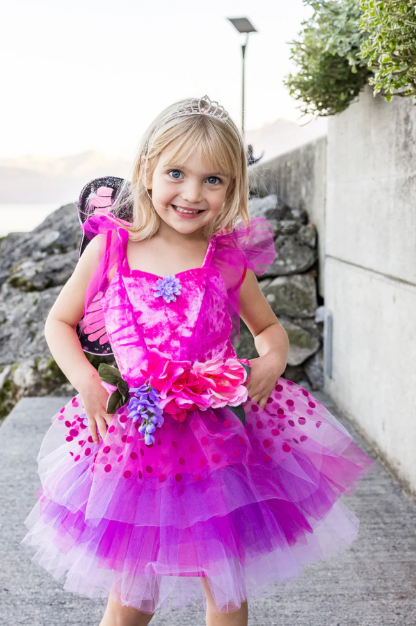 Great Pretenders Fairy Blooms Deluxe Pink Dress & Wings (Size 5-6) |  | Safari Ltd®