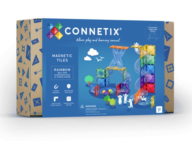 Connetix Rainbow Ball Run Expansion Pack 66 Piece |  | Safari Ltd®