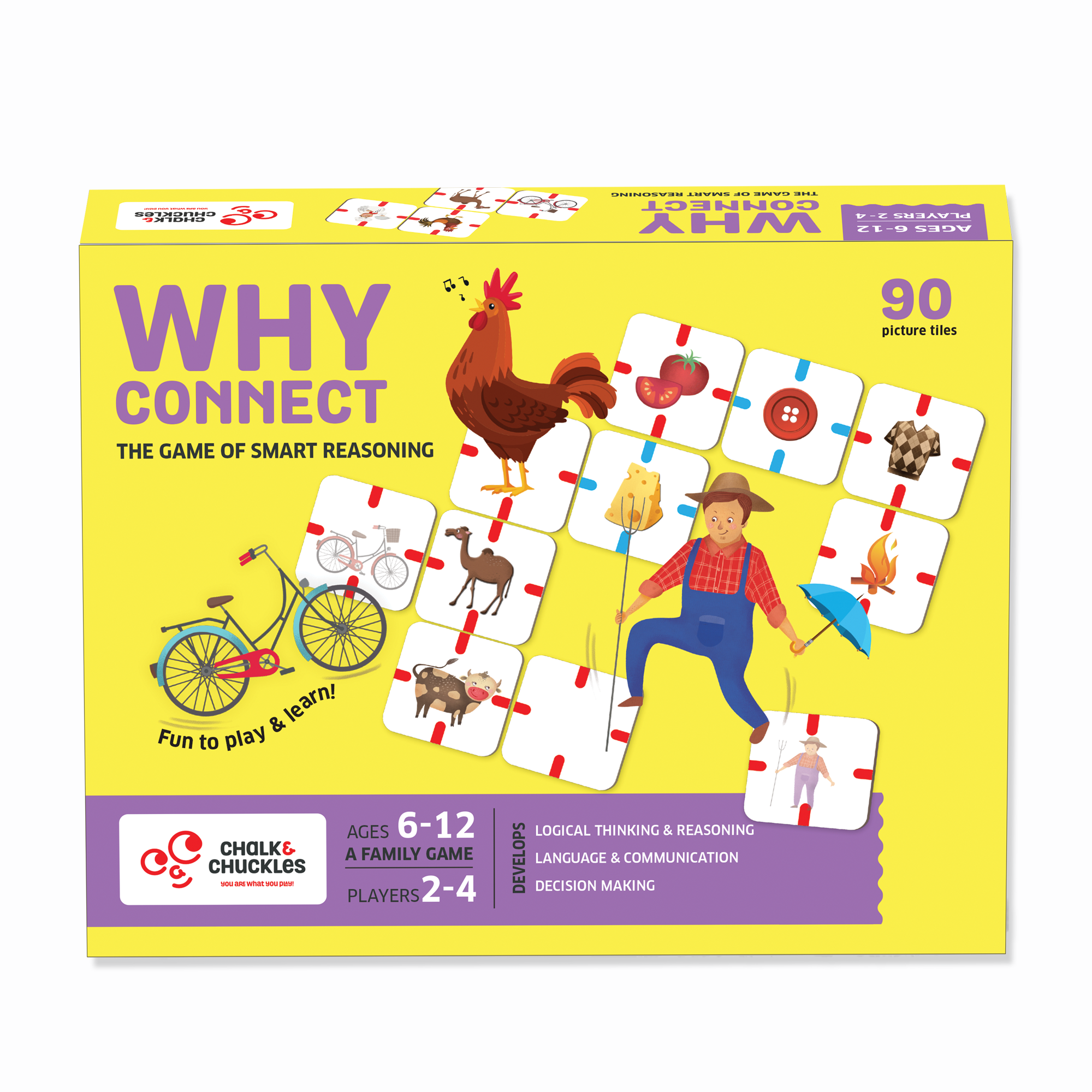 Chalk & Chuckles Why Connect Connection Game |  | Safari Ltd®