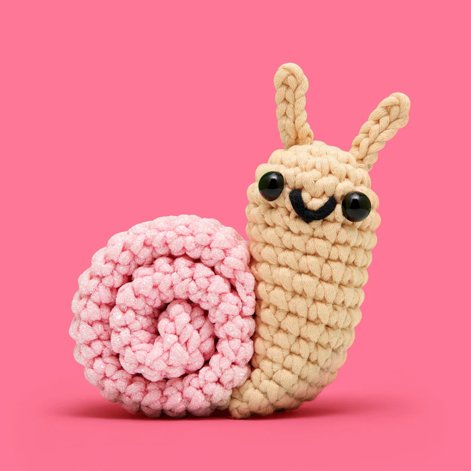 Mimi the Snail - Woobles Beginner Crochet Amigurumi Kit