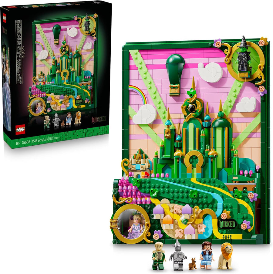 LEGO Wicked Emerald City Wall Art Building Set 75685