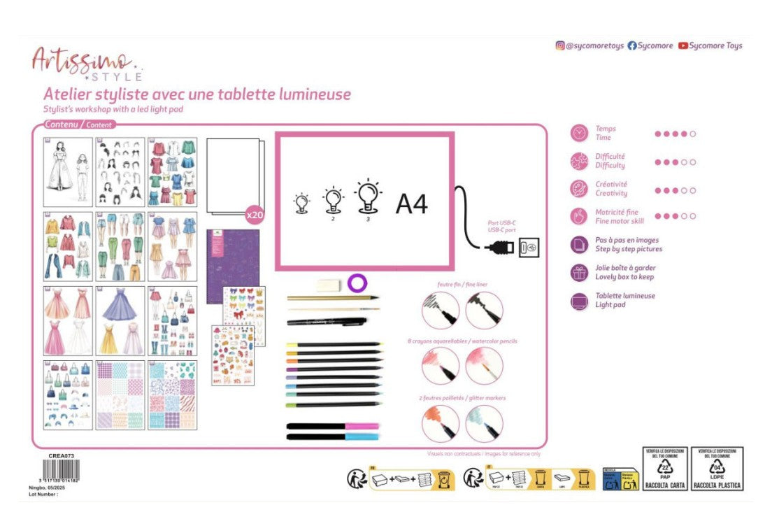Fashion Workshop Light Pad - Sycomore |  | Safari Ltd®
