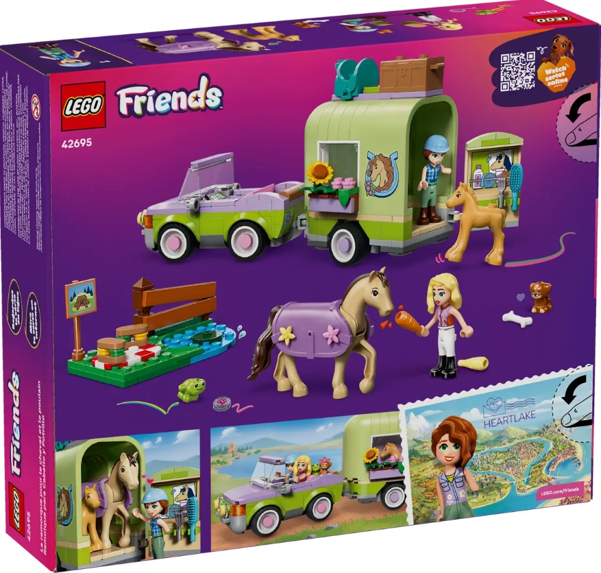 Lego Horse & Baby Foal Trailer |  | Safari Ltd®