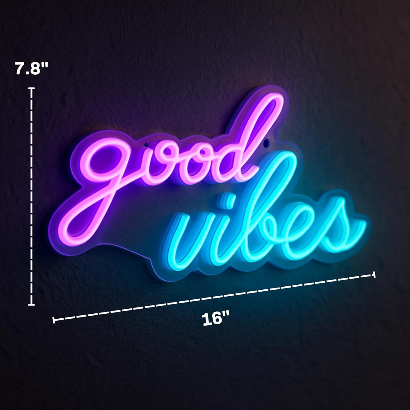 Illumin8 Good Vibes Neon LED Sign |  | Safari Ltd®