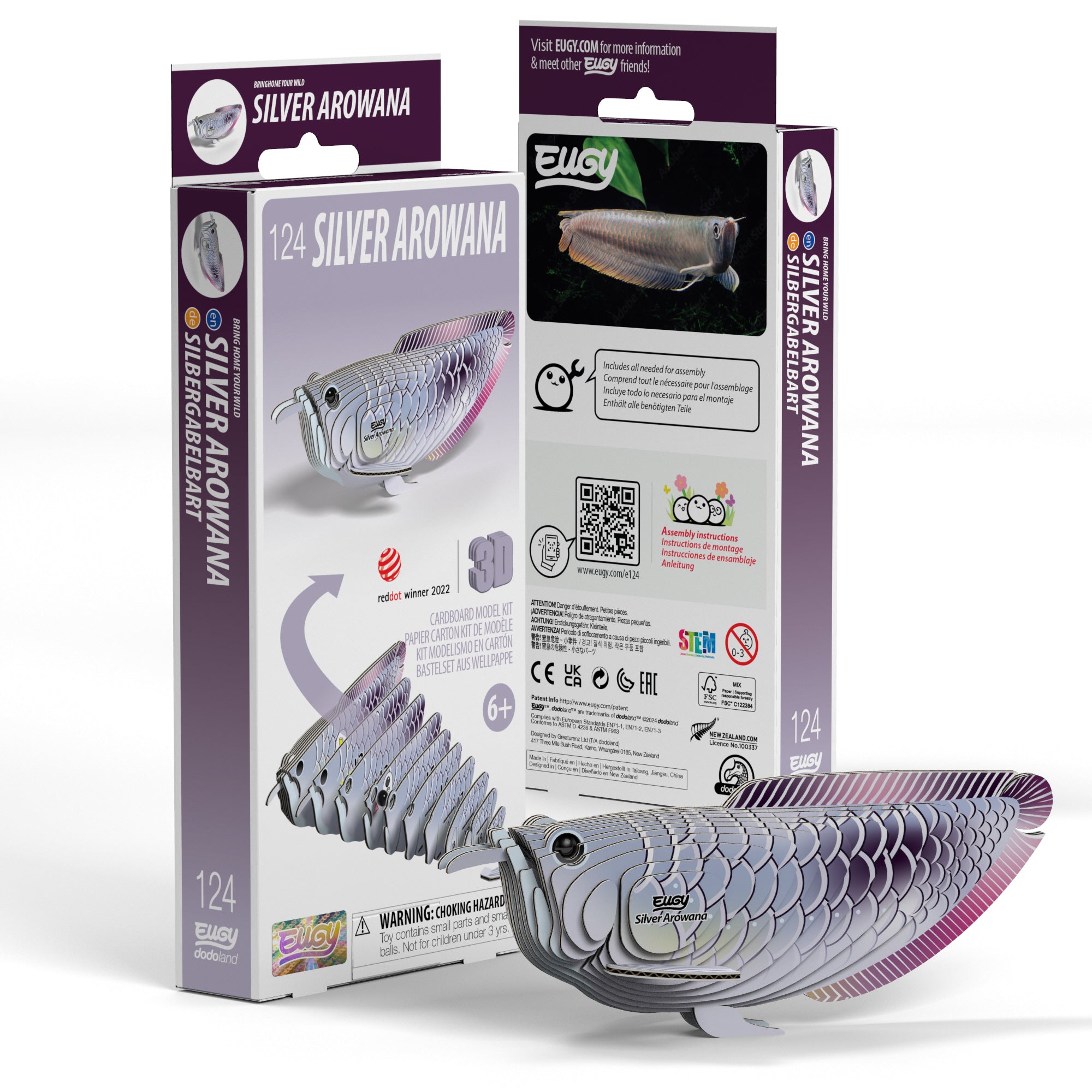 EUGY Silver Arowana 3D Puzzle | Safari Ltd®
