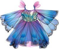Great Pretenders Butterfly Twirl Dress & Wings Blue/Purple (Size 5-6)