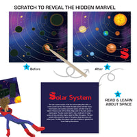 Chalk & Chuckles Scratch Art - A to Z Space Adventure |  | Safari Ltd®