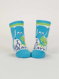 Blue Q Baby Socks - Little Meatball / I Get Heavy
