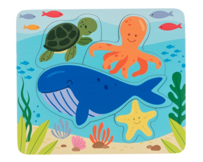 Wooden Sea Life Layered Puzzle |  | Safari Ltd®