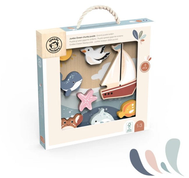 Speedy Monkey Jumbo Ocean Chunky Puzzle