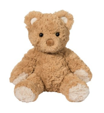 The Douglas Arthur Teddy Bear (Medium) is a soft, light brown plush with dark eyes and a round nose. It sits upright and features cream accents on its snout, paws, and ears—an adorable companion for all ages.
