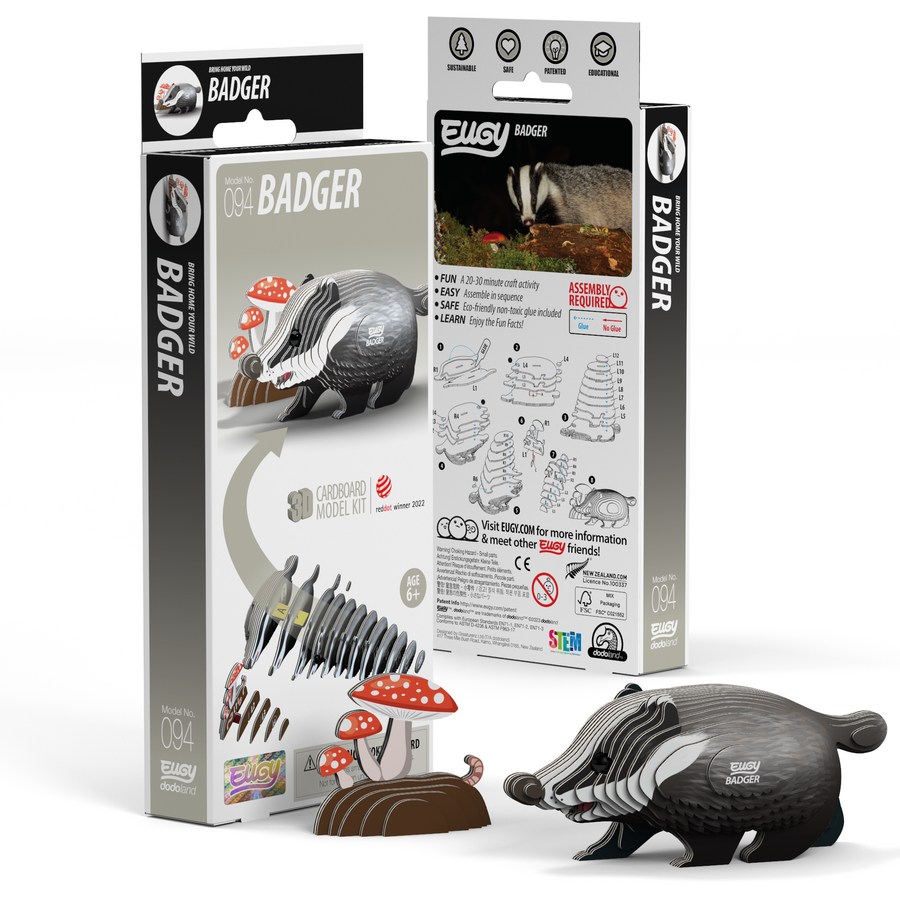 EUGY Badger 3D Puzzle | Eugy | Safari Ltd®