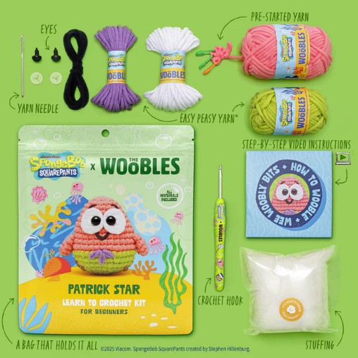 Woobles Patrick Star Crochet Kit |  | Safari Ltd®