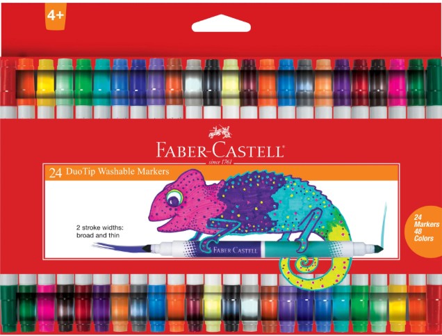 24ct DuoTip Washable Markers |  | Safari Ltd®