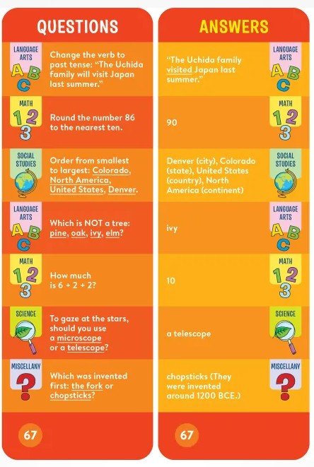 Brain Quest 2nd Grade Smart Cards Revised 5th Edition