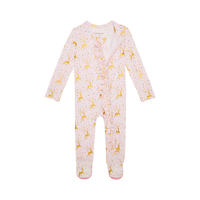 Ryleigh - Footie Ruffled Zippered One Piece |  | Safari Ltd®