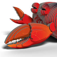 Sure! Here’s a rewritten version of your sentence using the given product data: A stylized illustration inspired by the EUGY Crab 3D Puzzle from Eugy, featuring red crab claws adorned with constellation patterns, layered cut-paper textures, and a clean white background—an ideal reference for an eco-friendly toy design.