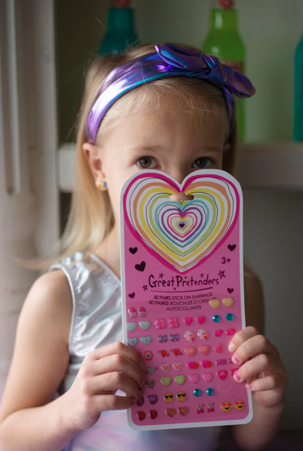 Great Pretenders Heart Sticker Earrings (30 pairs) |  | Safari Ltd®