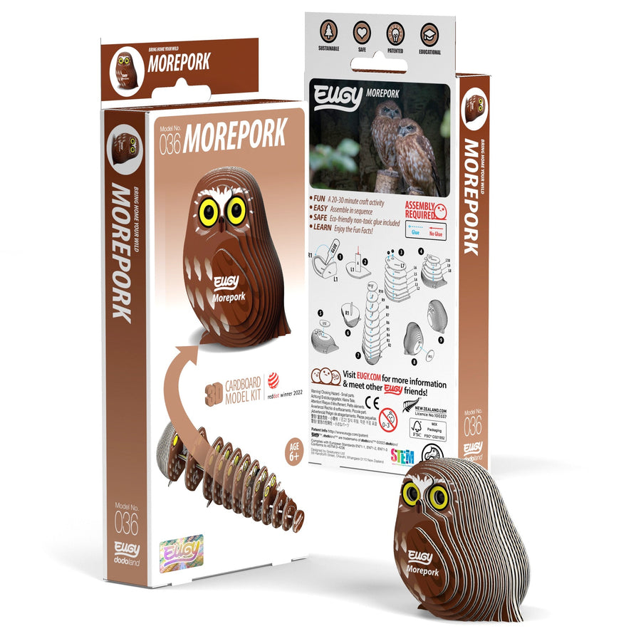EUGY Morepork 3D Puzzle | Eugy | Safari Ltd®