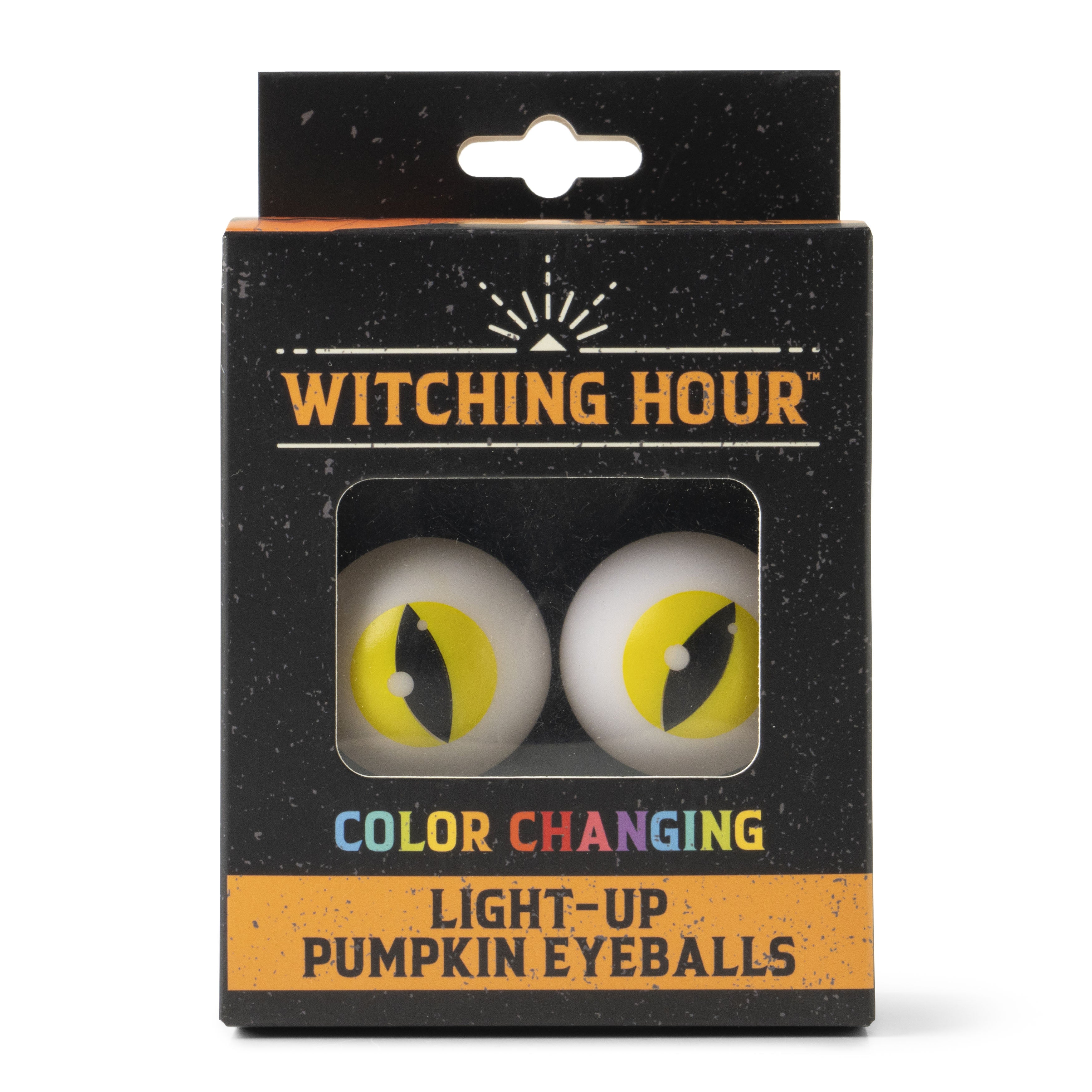 Witching Hour Halloween Color-Changing Light-Up Pumpkin Eyeballs