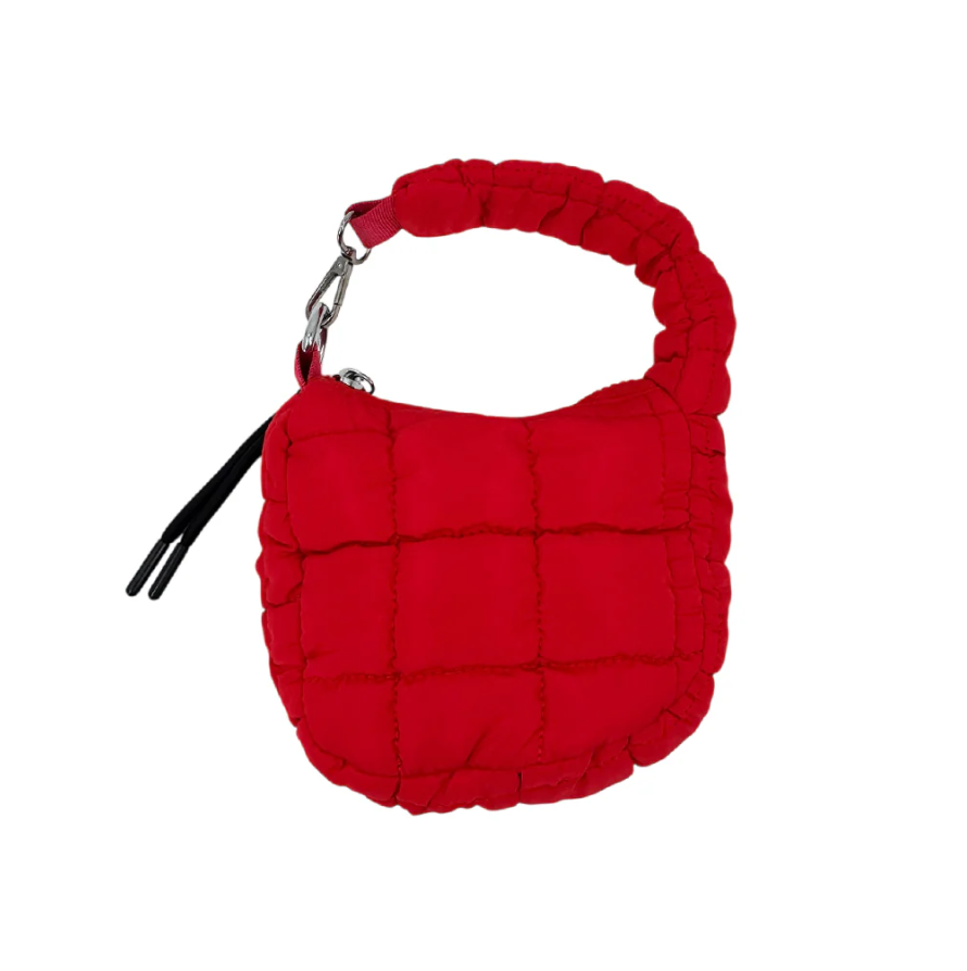 Puffer Quilted Mini Purse - Red |  | Safari Ltd®