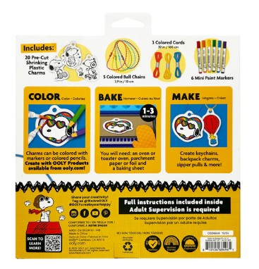OOLY x Peanuts: D.I.Y. Shrink Art Kit & 6 Mini Pai |  | Safari Ltd®