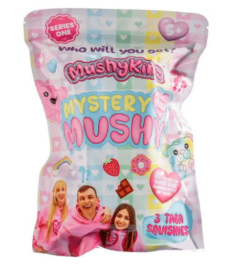 MushyKinz Mystery 3 pack Squishy Collectible Figure