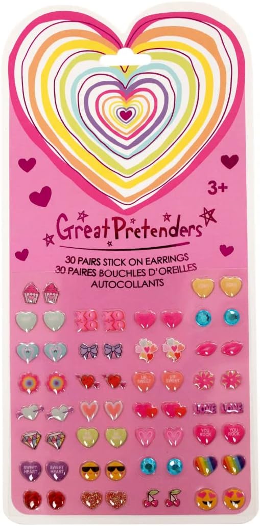 Great Pretenders Heart Sticker Earrings (30 pairs)