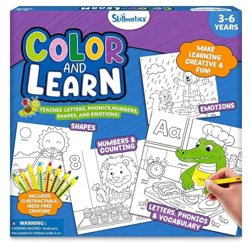 Color & Learn Letters, Shapes, Numbers, Emotions |  | Safari Ltd®