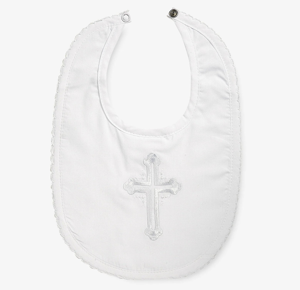 Elegant Baby Christening Bib - Boy