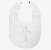 Elegant Baby Christening Bib - Boy