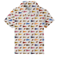 Goosies Short Sleeve Polo Shirt - Varsity Flags