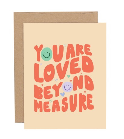 Loved Beyond Measure Religious Greeting Card |  | Safari Ltd®