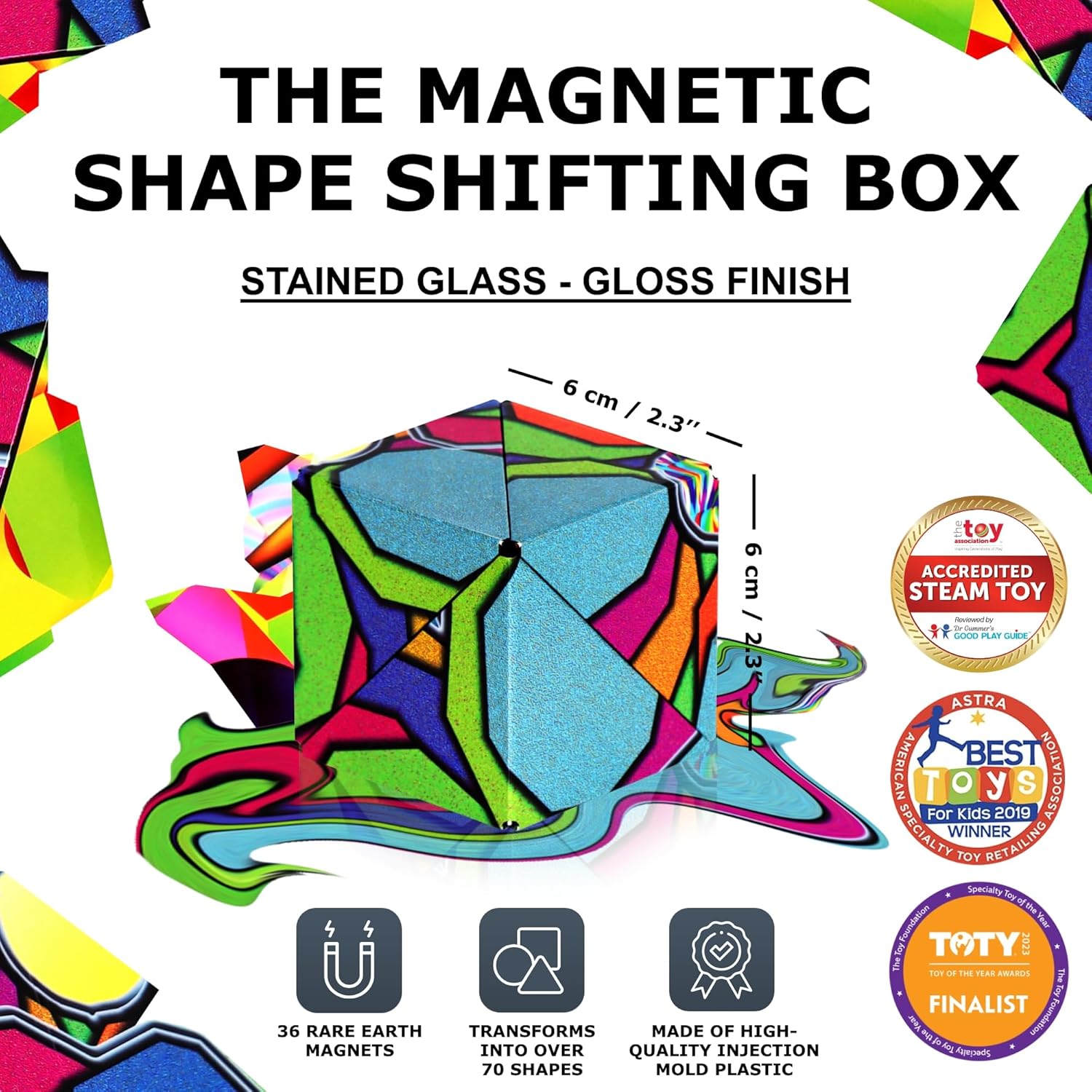 Shashibo Holographic Shape Shifting Box - Stained Glass |  | Safari Ltd®