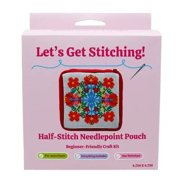 Floral Needlepoint Bag Kit