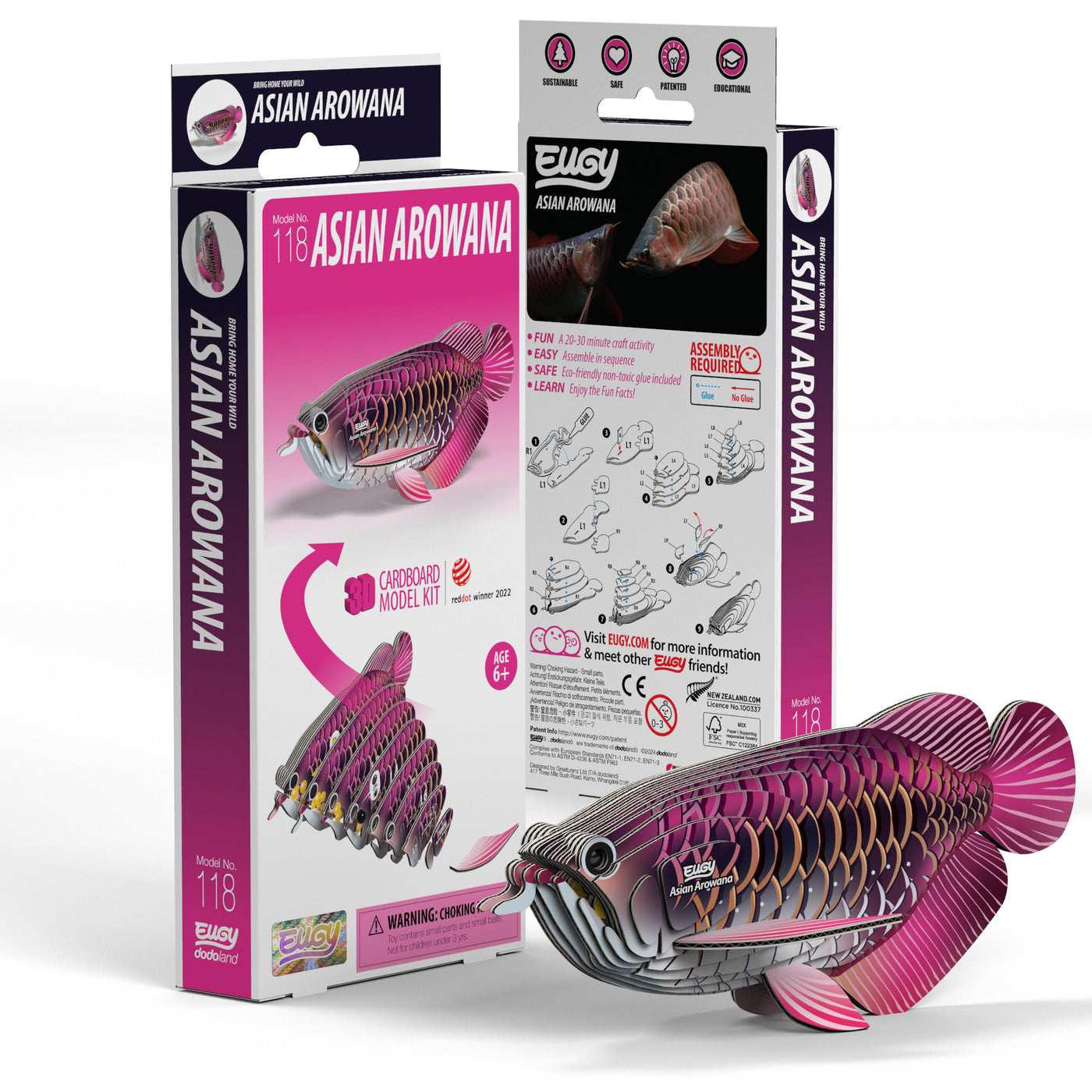 arowana fishing lure Eugy Asian Arowana 3D Puzzle