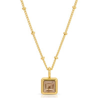 Birthstone Bottle Necklace - Gold - November |  | Safari Ltd®