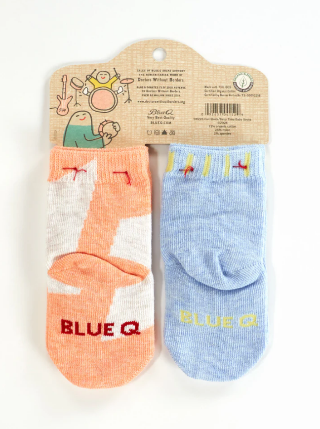 Blue Q Baby Socks - I Call The Shots Now / It's Baby Time