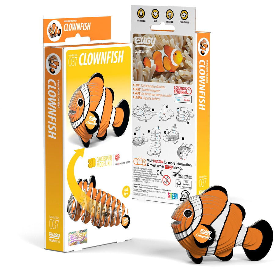 EUGY Clownfish 3D Puzzle | Eugy | Safari Ltd®