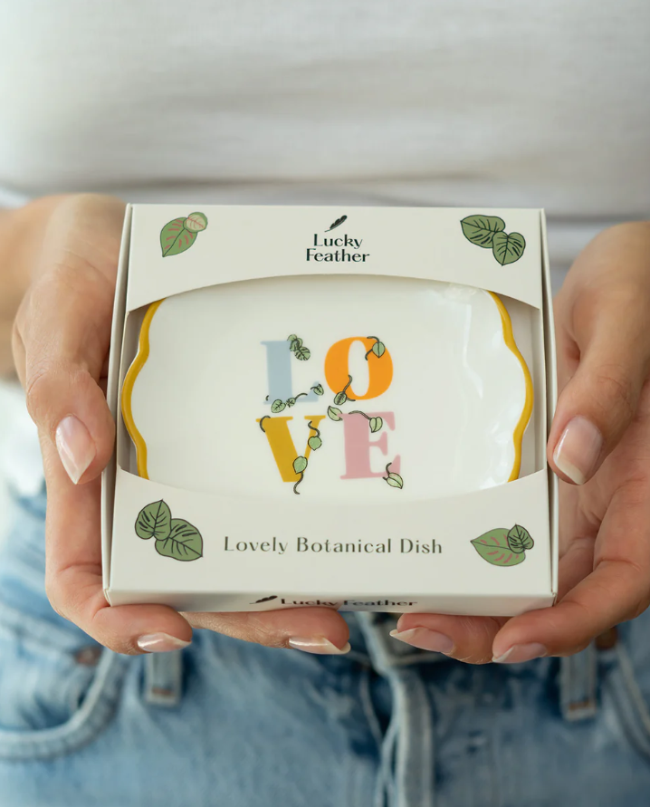Lucky Feather Botanical Dish - Big Love