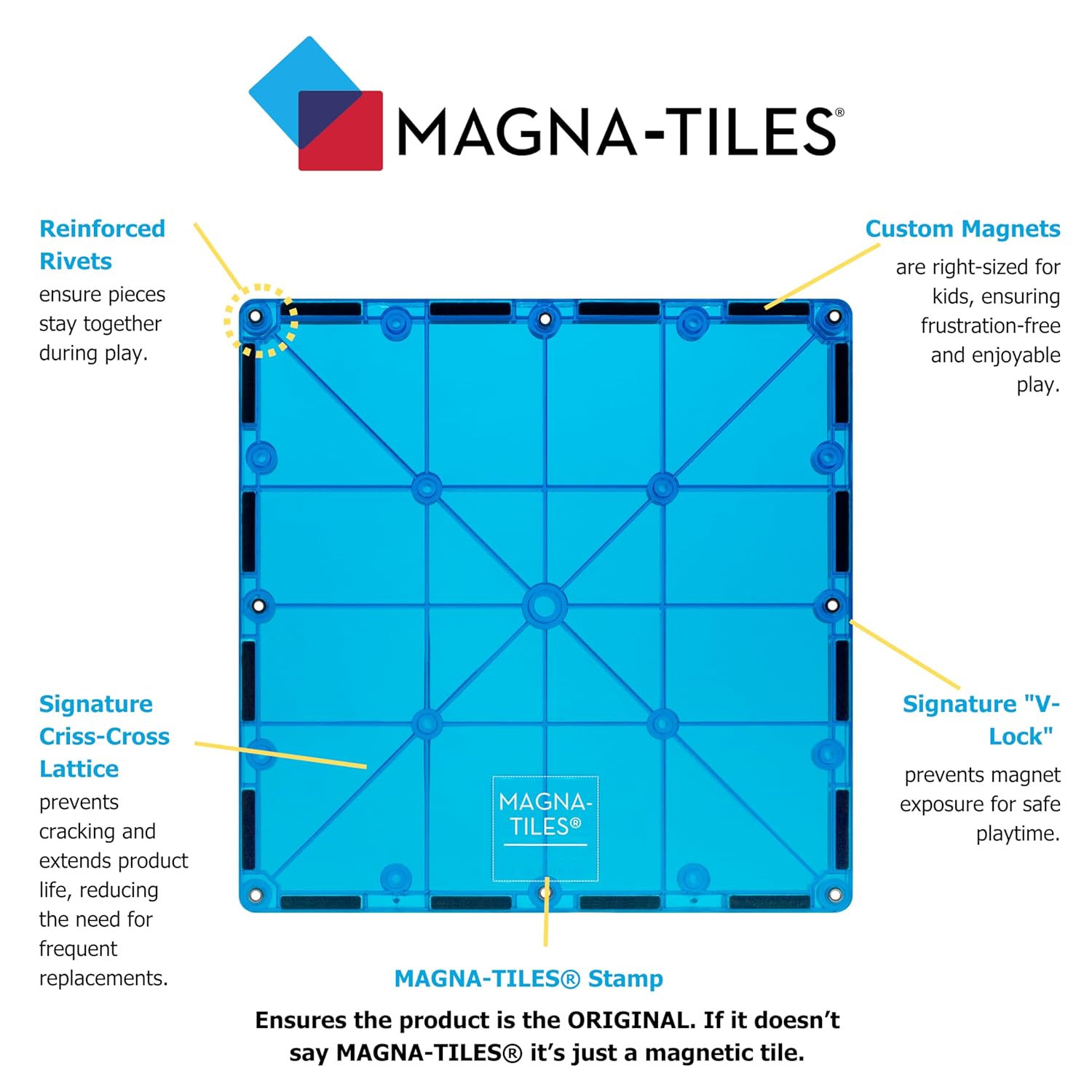 Magna-Tiles Classic 32 Pc Magnetic Building Set |  | Safari Ltd®