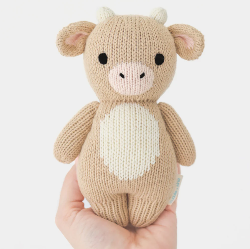 Cuddle + Kind Baby Cow Plush Stuffed Animal - Jersey |  | Safari Ltd®